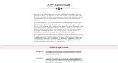 Desktop Screenshot of anydocumentary.com